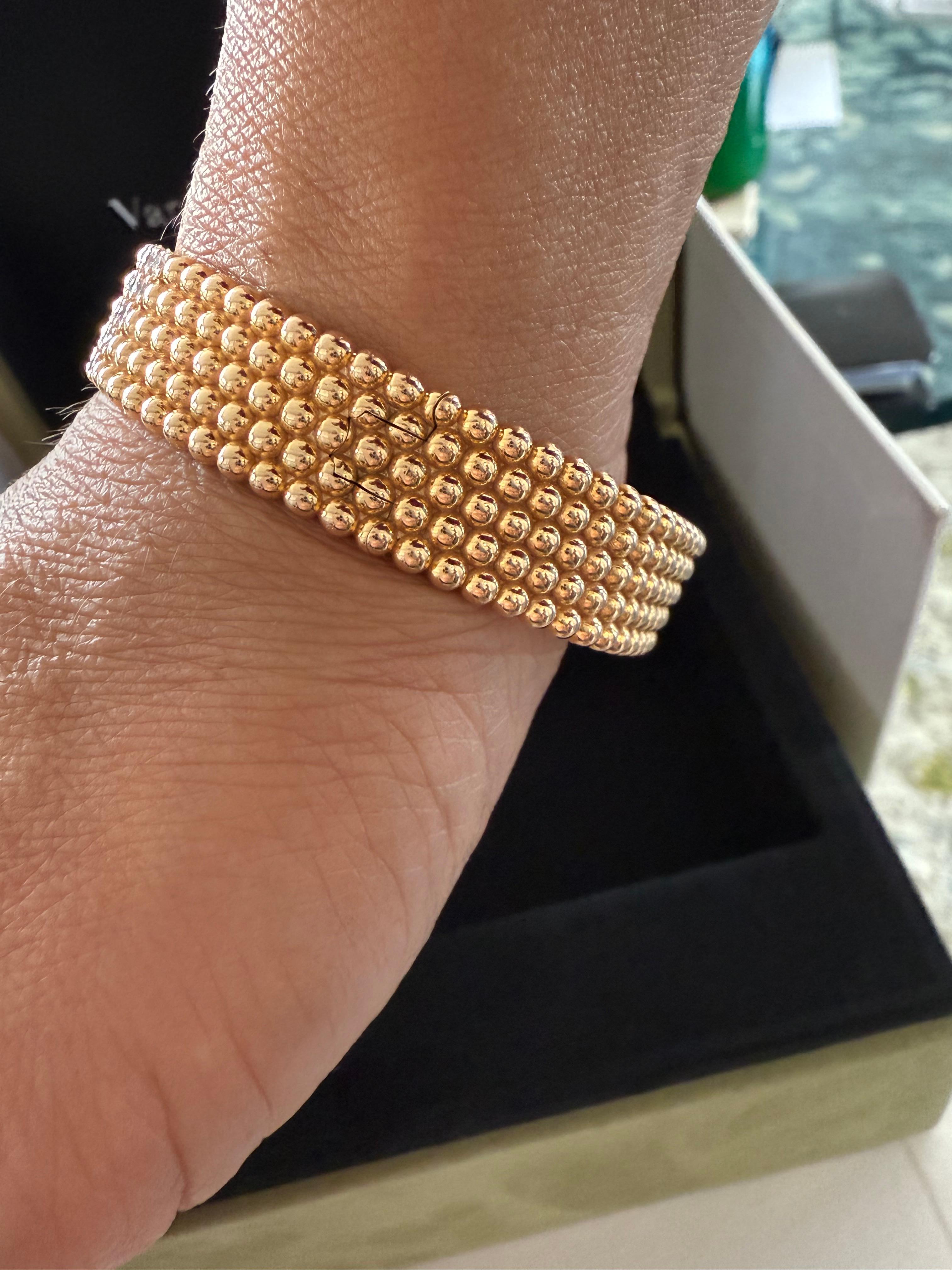 Van Cleef & Arpels Bracelet à diamants Perlee en vente 4