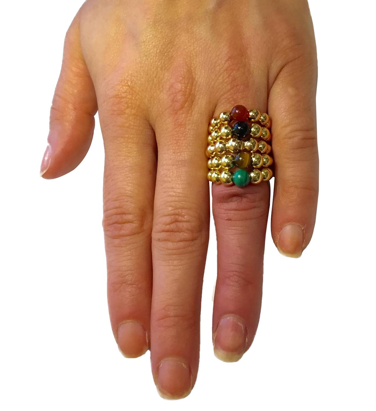  Van Cleef und Arpels Perlee Variation 18K Rose Gold Größe 6 Ring mit Etui im Zustand „Hervorragend“ im Angebot in Aventura, FL