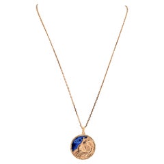 Van Cleef and Arpels Pisces Zodiac Pendant On A Chain Necklace