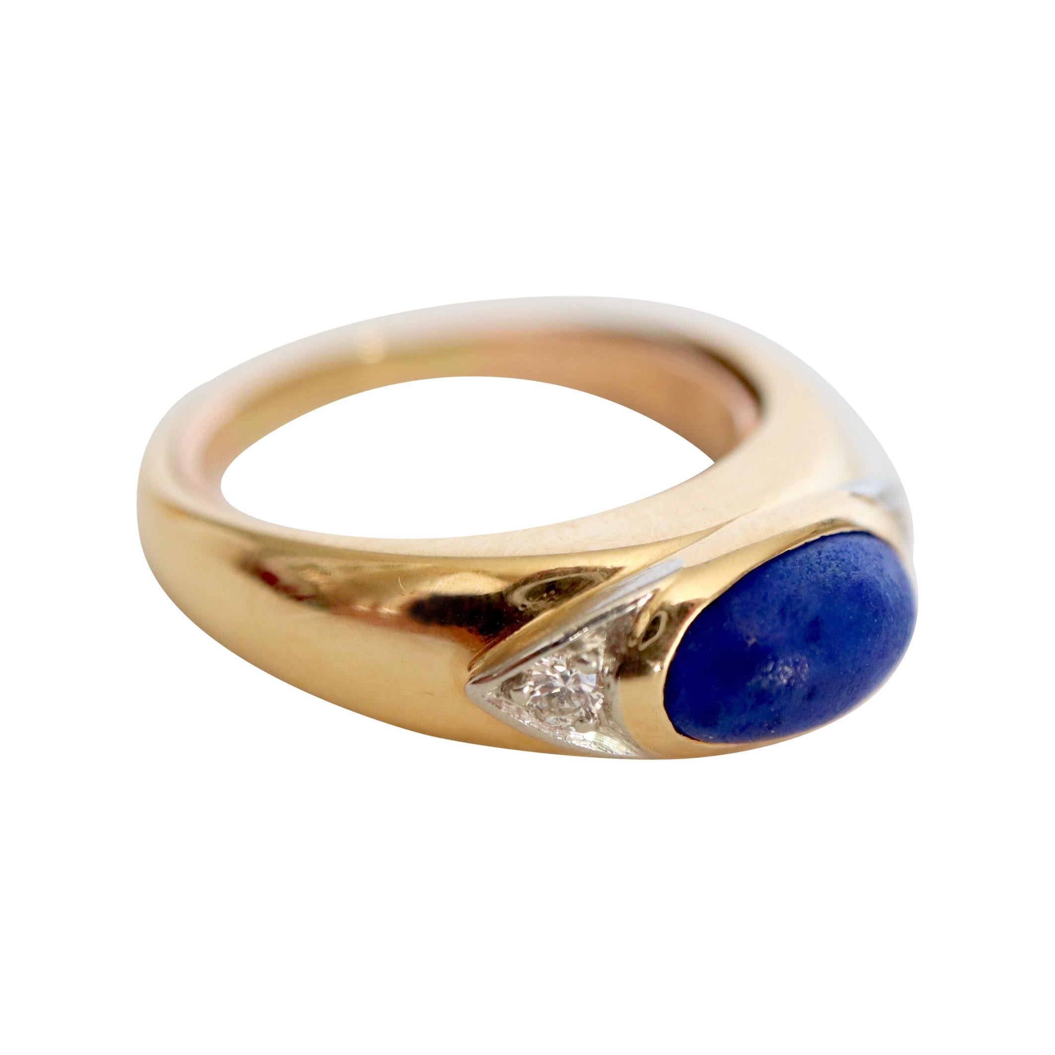 SHOSHANNA Gold and Lapis Lazuli Ring at 1stdibs