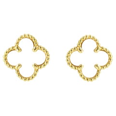 Van Cleef and Arpels Sweet Alhambra-Ohrstecker mit Ohrstecker
