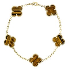 Van Cleef and Arpels Tigers Eye Vintage Alhambra Bracelet VCARD35600