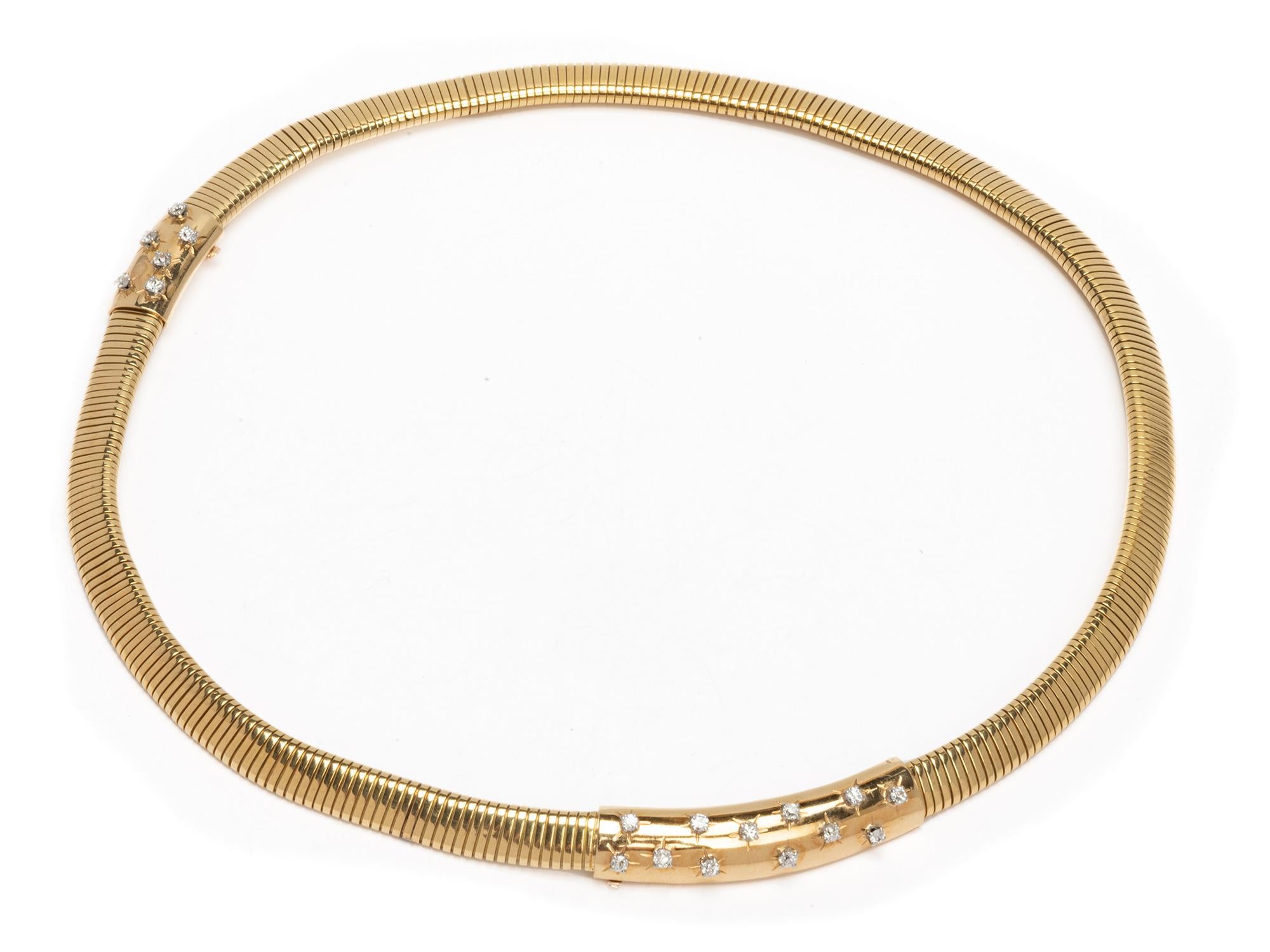 De las mujeres Conjunto de collar/pulseras Van Cleef & Arpels Tubogas con diamantes en venta