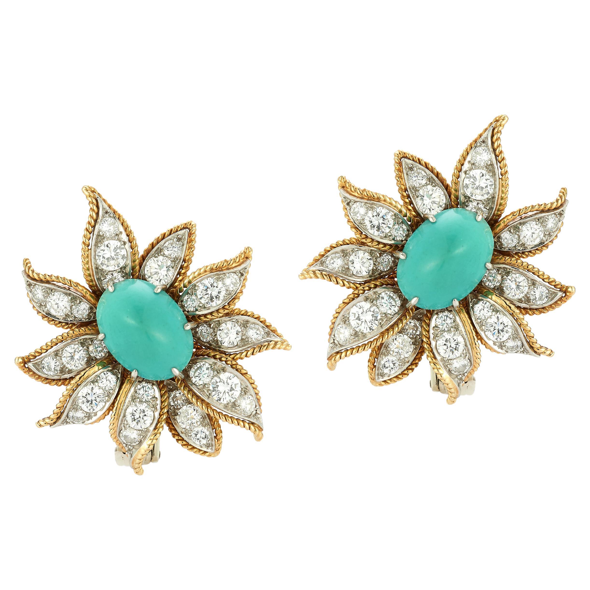 Van Cleef and Arpels Turquoise Earrings