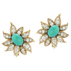 Boucles d'oreilles Turquoise de Van Cleef & Arpels