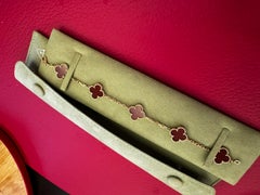 Van Cleef and Arpels Vintage Alhambra Carnelian Br