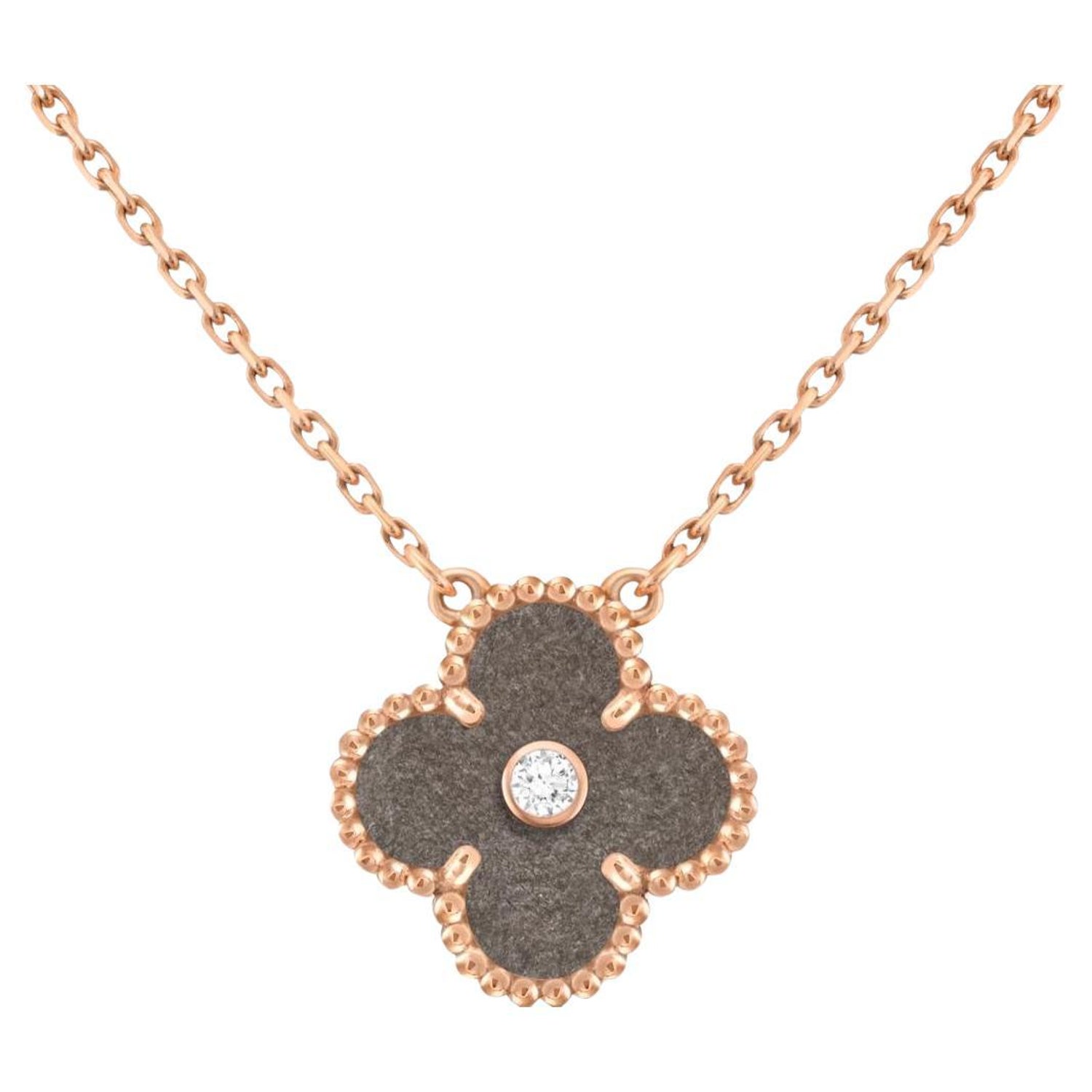 Van Cleef & Arpels Vintage Alhambra Guilloche Gold Pendant Necklace in 2023