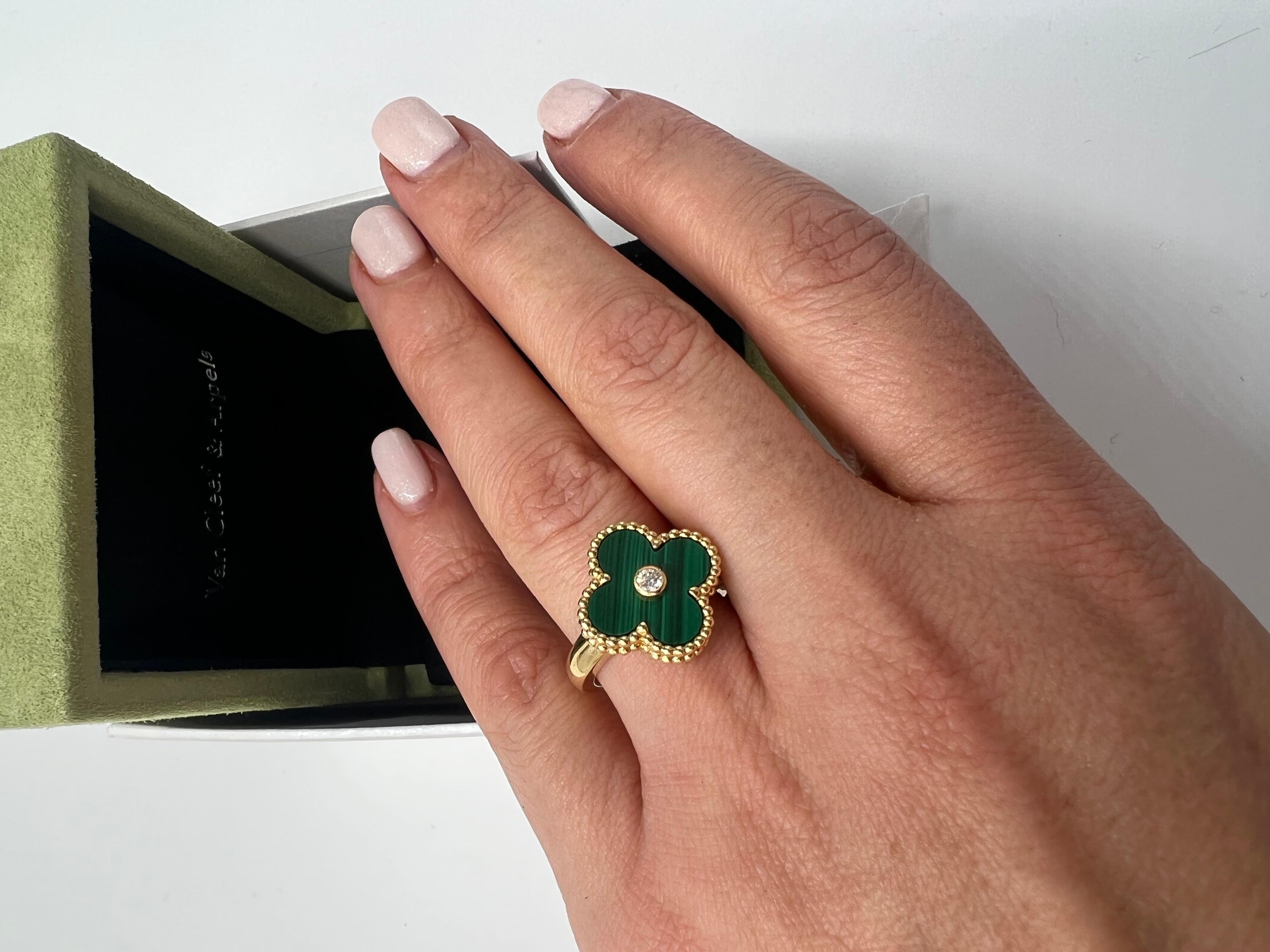 van cleef malachite ring