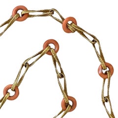 Van Cleef and Arpels Vintage Korallenhalskette, Gelbgold