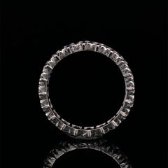 Van Cleef & Arpels Vintage Full Diamond Eternity Ring Platinum, Circa 1970