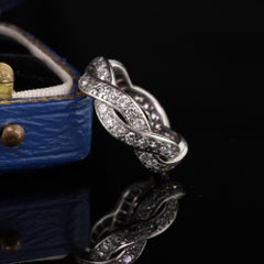 Van Cleef & Arpels Vintage Platinum Diamond Eternity Wedding Band