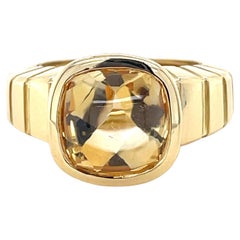 Van Cleef and Arpels, Yellow Gold and Citrine 'Facade' Ring