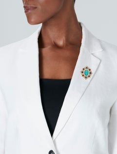 Van Cleef & Aprels Multi-Gem and Diamond Clip-Brooch
