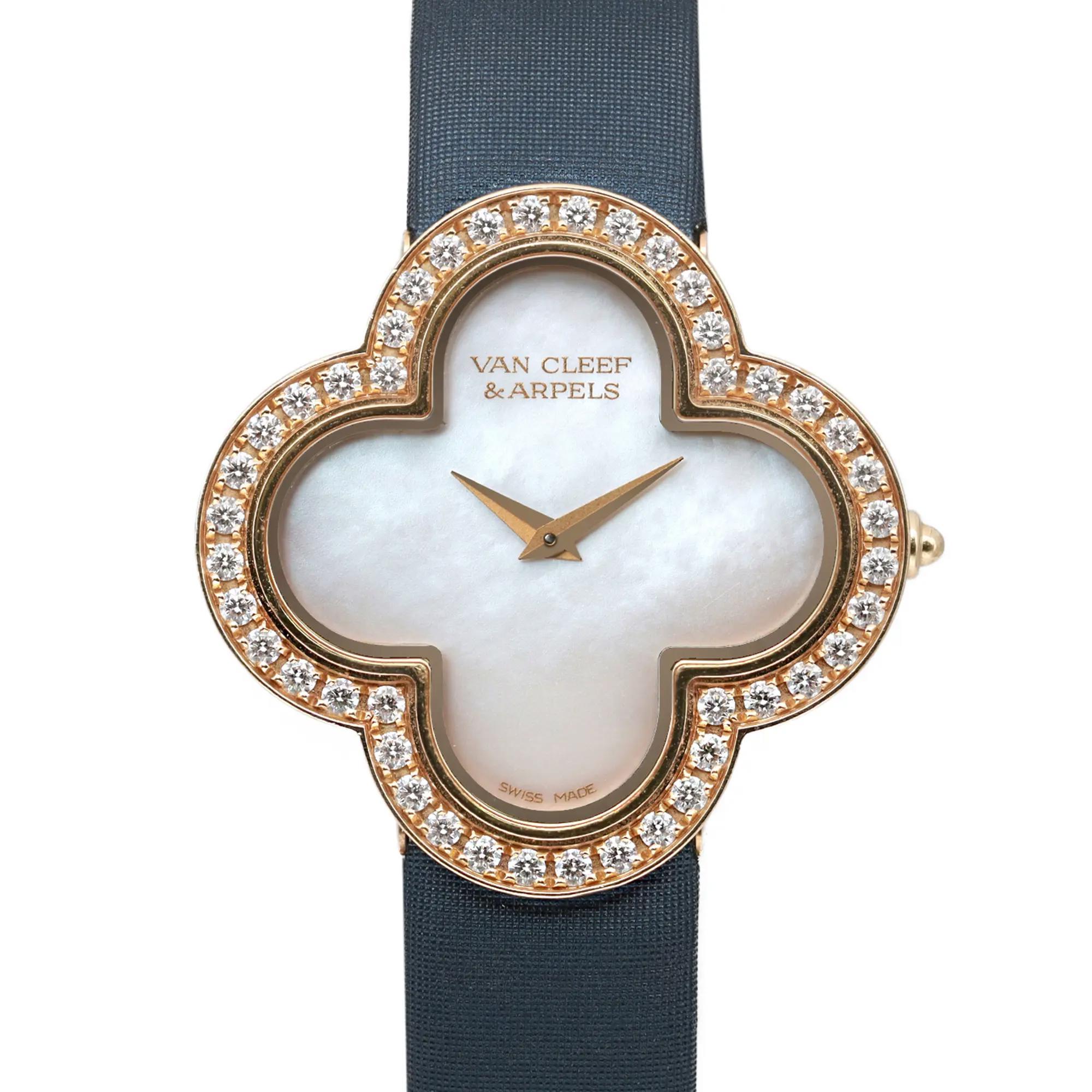 2021 papers. Pre-owned. Good condition, Comes with paper, no original box.

General Information:
Brand: Van Cleef & Arpels
Model: Van Cleef & Arpels Alhambra
Model Number: ARF52800
Type: Wristwatch
Style: Luxury
Department: Women
Vintage:
