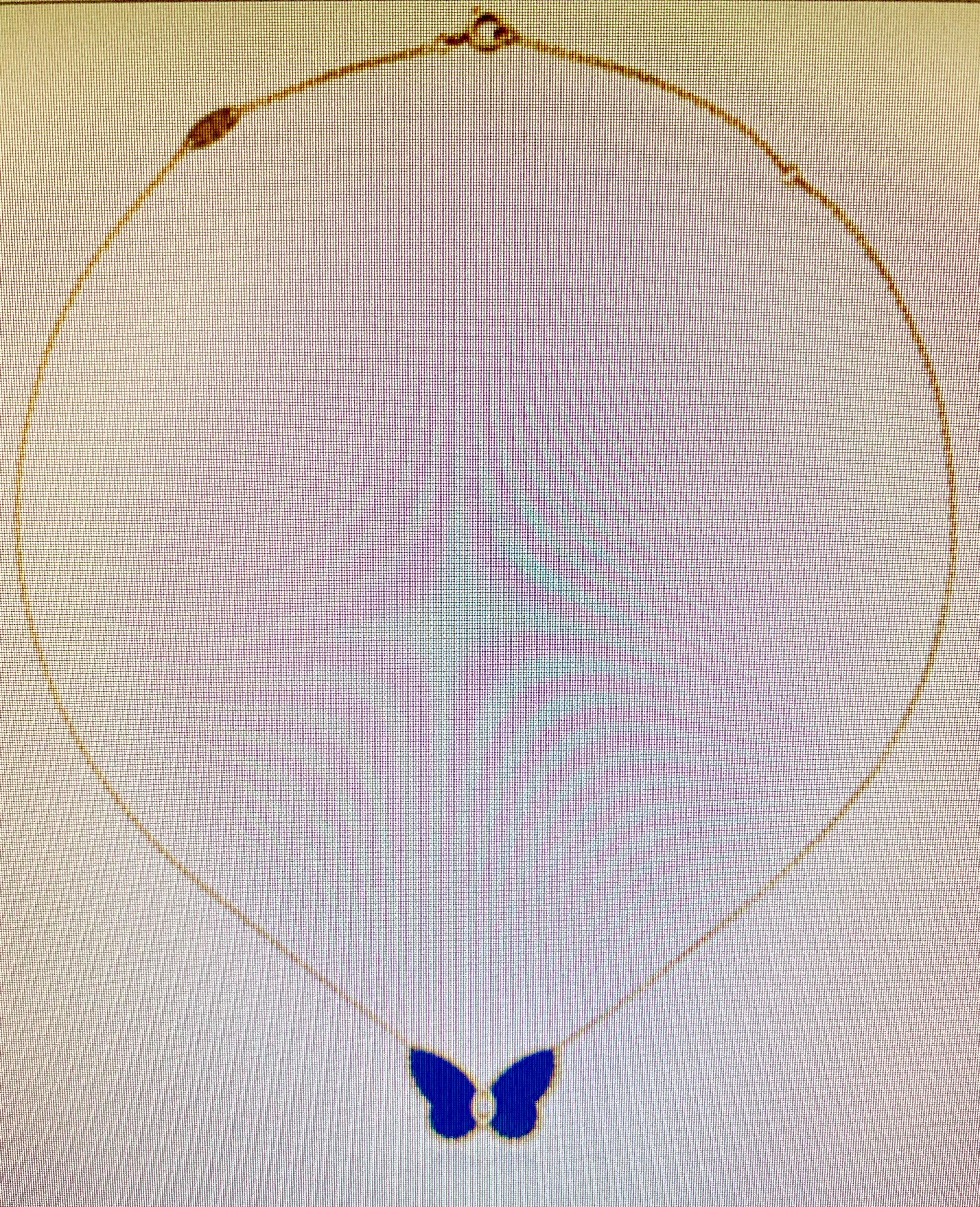 Van Cleef & Arpel Lapis Lazuli and Diamond Butterfly Necklace Limited Edition 4