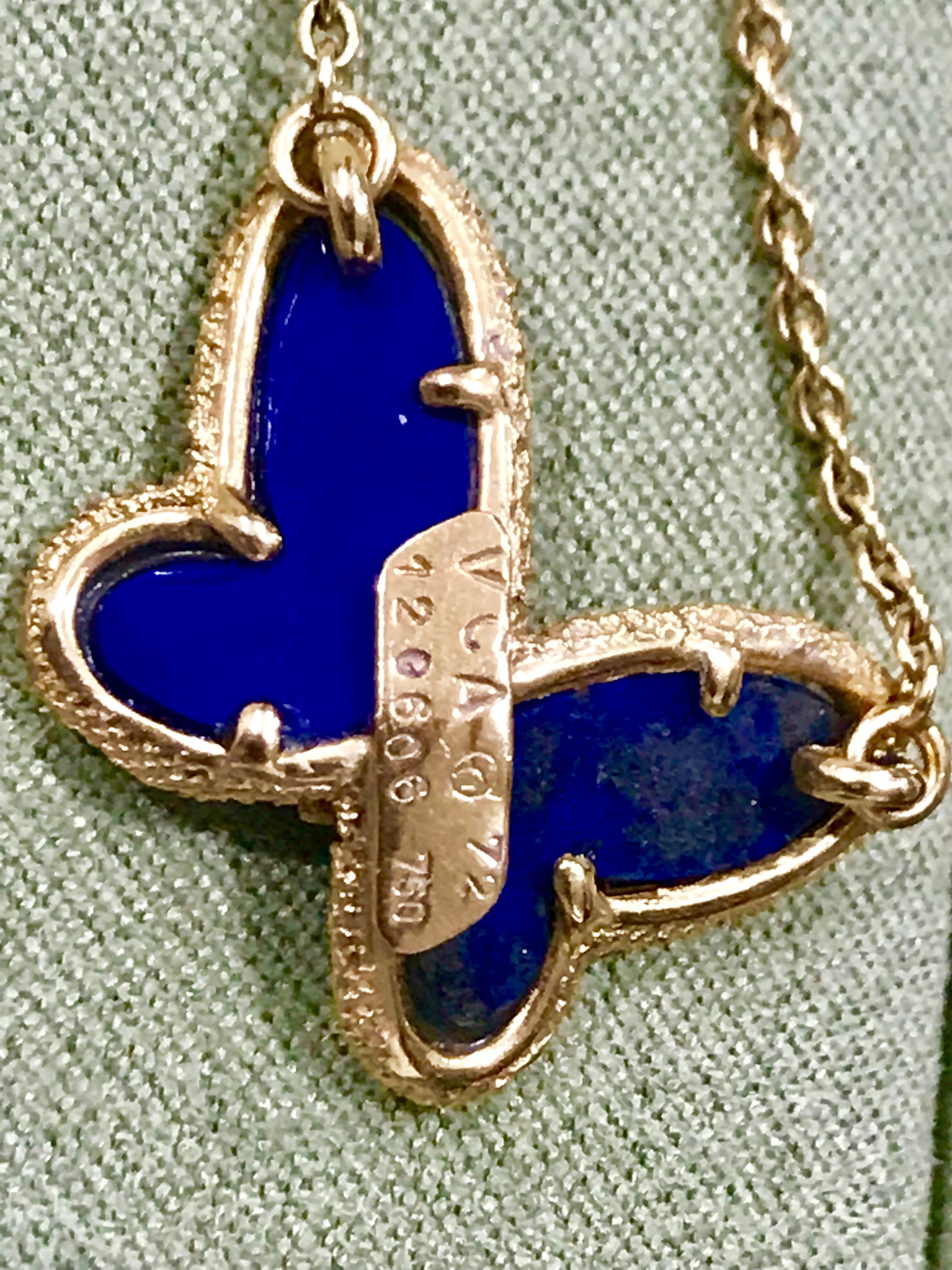 lapis lazuli butterfly