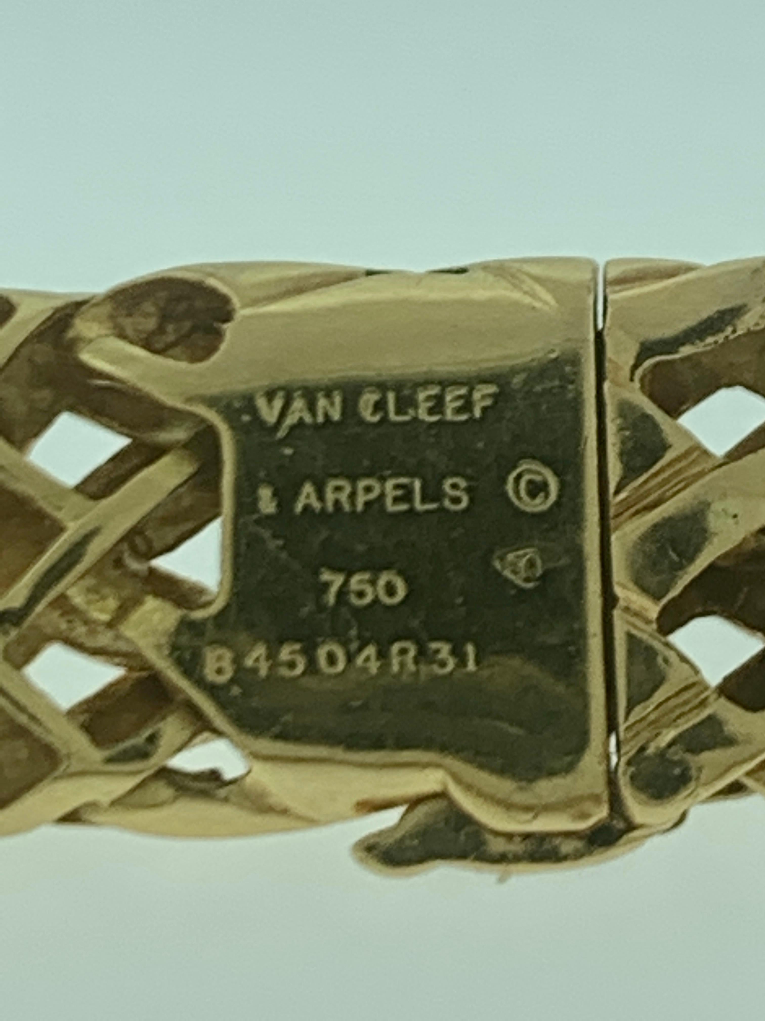 Van Cleef & Arpels Necklace and Earrings Bridal Suite 128 Grams 18k Gold, Estate 3