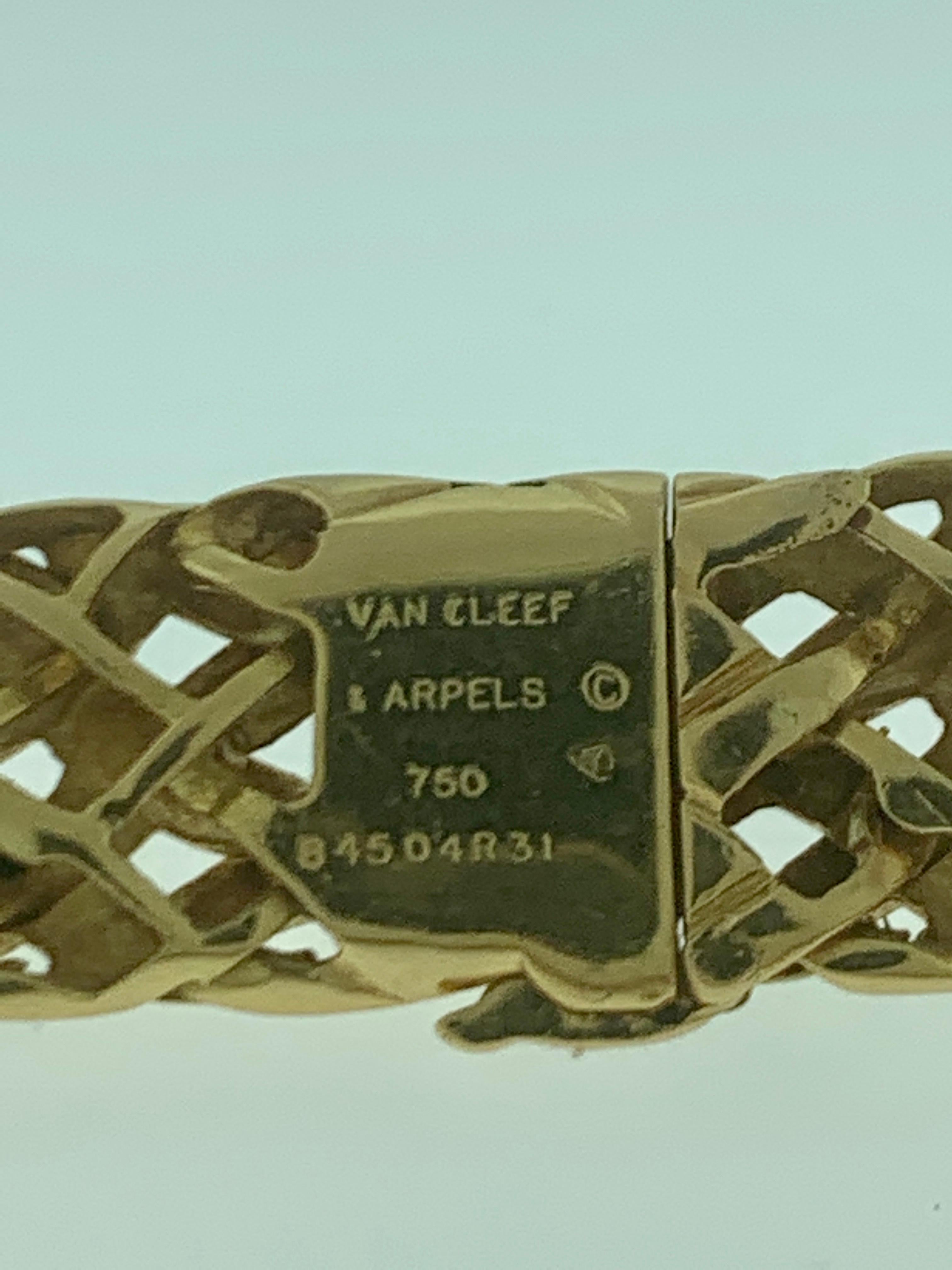 Van Cleef & Arpels Necklace and Earrings Bridal Suite 128 Grams 18k Gold, Estate 7