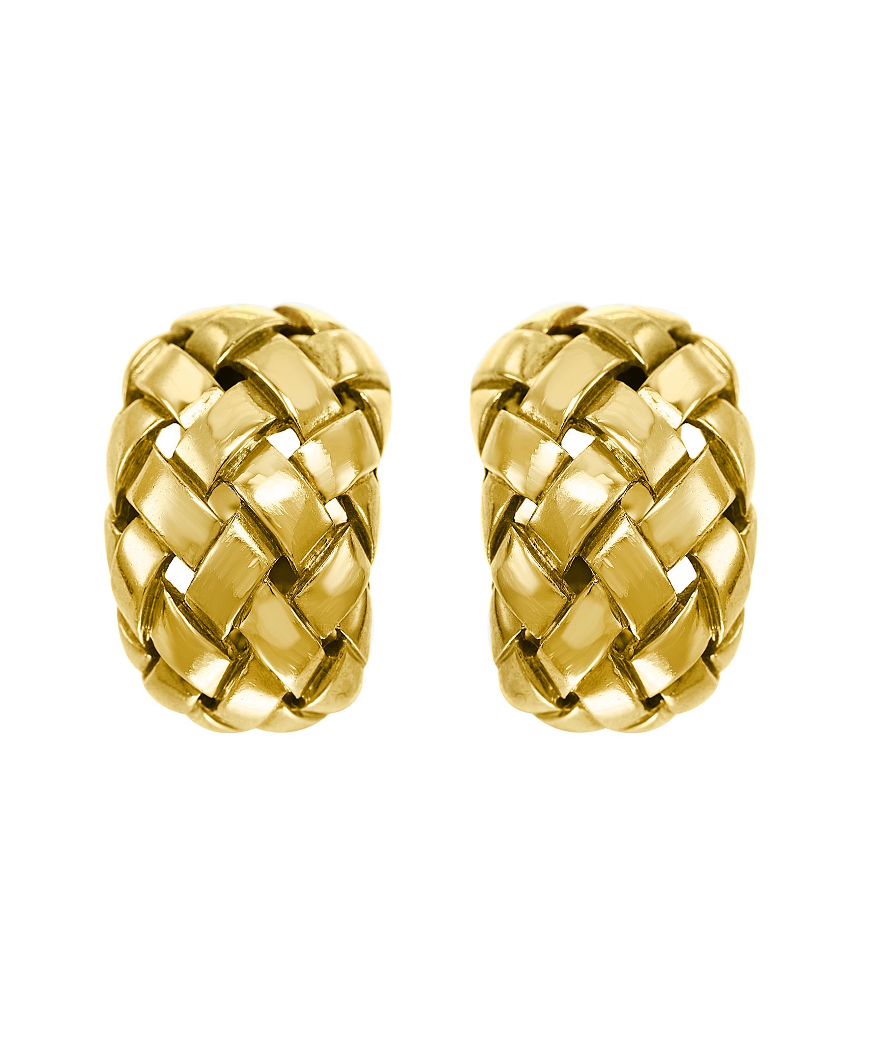 Women's Van Cleef & Arpels Necklace and Earrings Bridal Suite 128 Grams 18k Gold, Estate