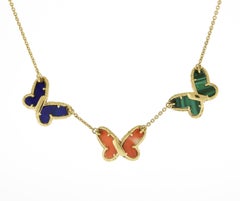 Van Cleef & Arpel Three Butterfly Necklace