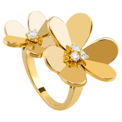 Van Cleef & Arpels, bague Frivole Between the Finger en or jaune 18 carats 0,23 carat