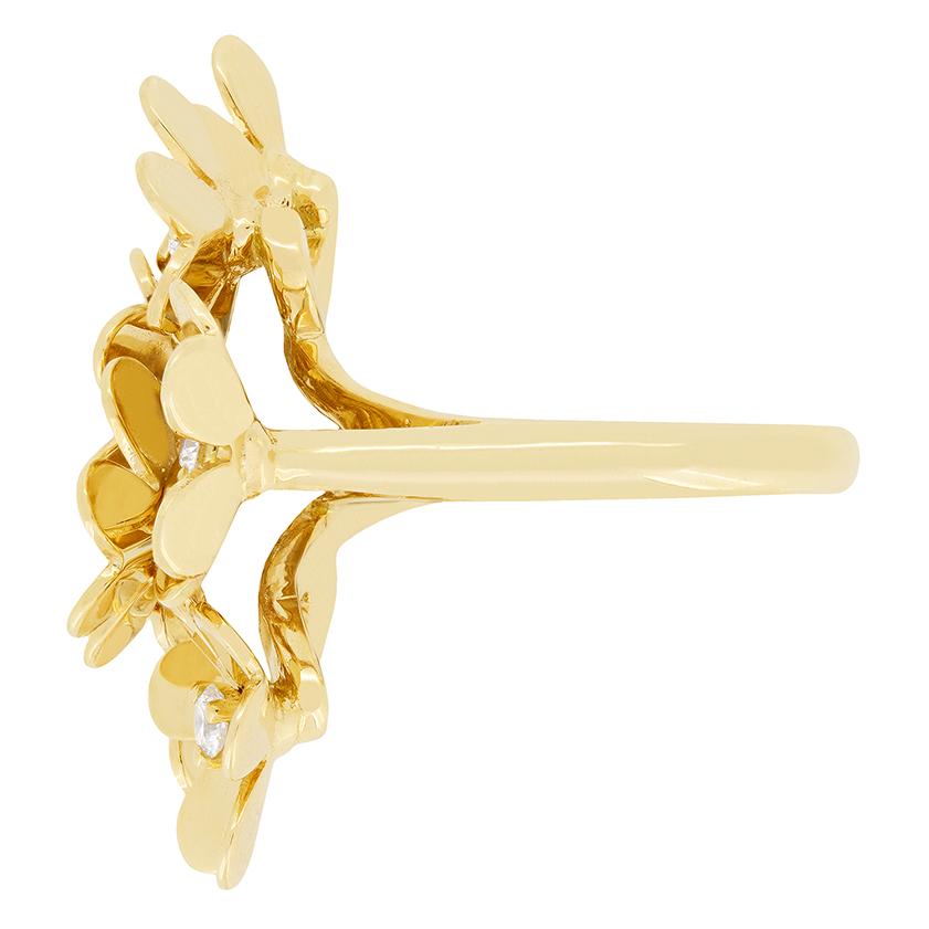 Taille brillant Van Cleef & Arpels, bague Frivole 8 fleurs de 0,43 carat en vente