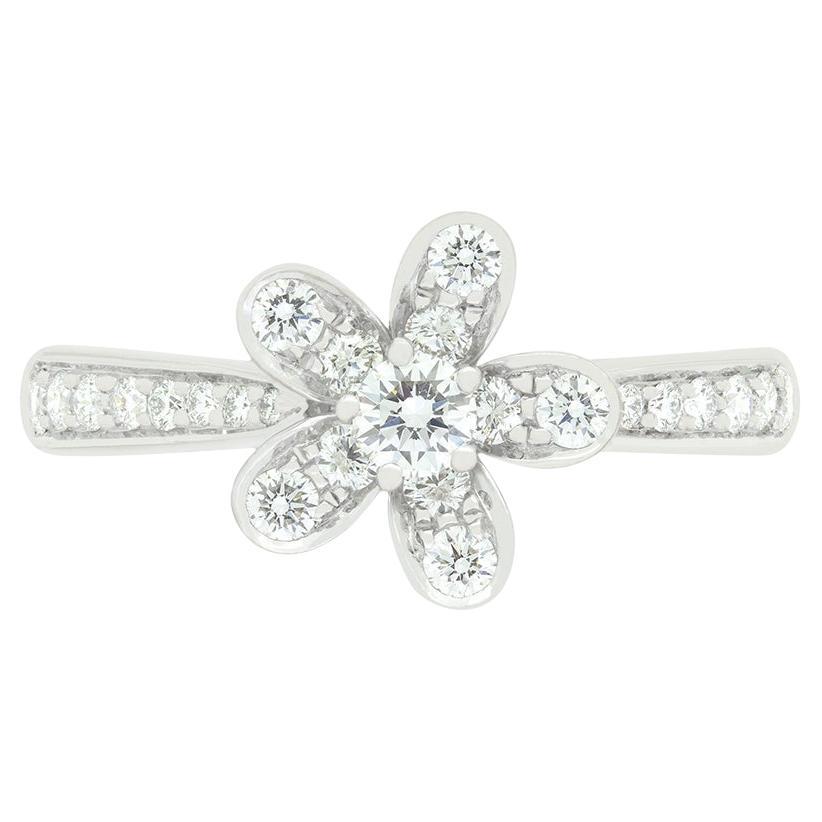 Van Cleef & Arpels 0.44ct Diamond 'Socrate' Flower Ring