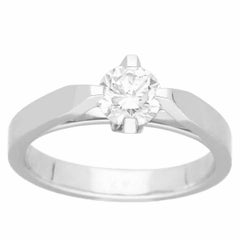 VCA Vendome Solitaire 0.51ct D-VVS2 Diamond Ring in Pt950 – US4
