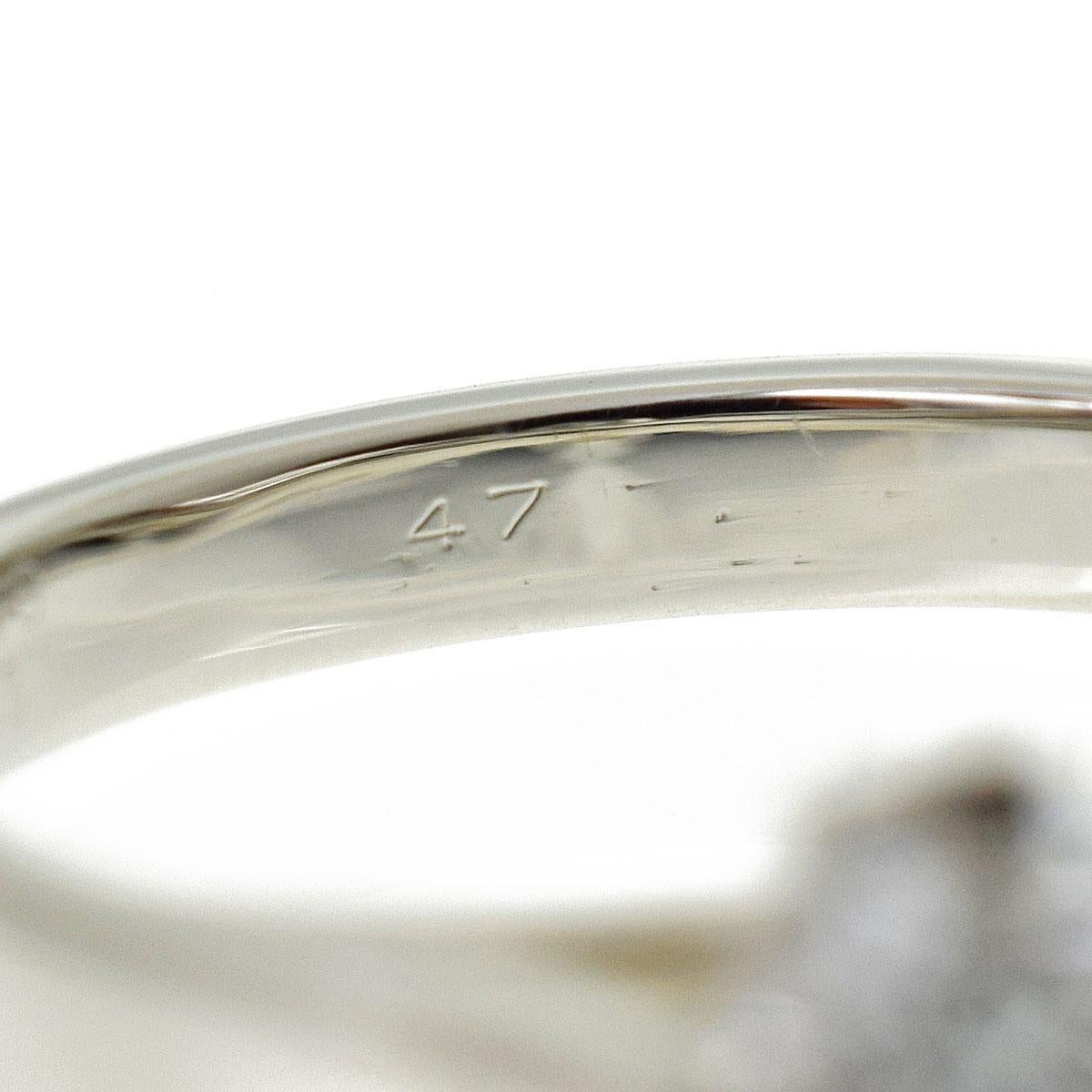 Van Cleef & Arpels: Platin Vendome Solitär-Ring mit 0,51 Karat Diamant  US-Größe 4 im Zustand „Gut“ im Angebot in Tokyo, JP