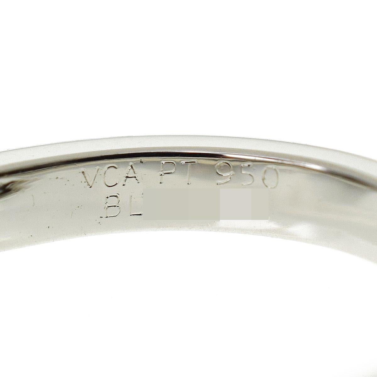 Van Cleef & Arpels: Platin Vendome Solitär-Ring mit 0,51 Karat Diamant  US-Größe 4 Damen im Angebot