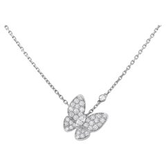 Van Cleef & Arpels Pendentif papillon en diamants ronds et taille marquise de 0,88 carat