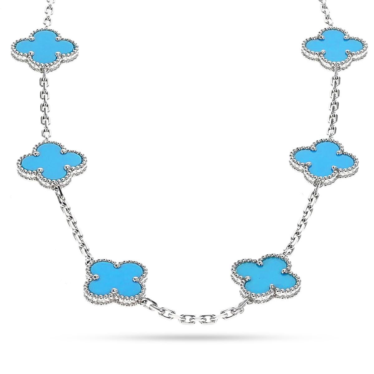 van cleef turquoise necklace