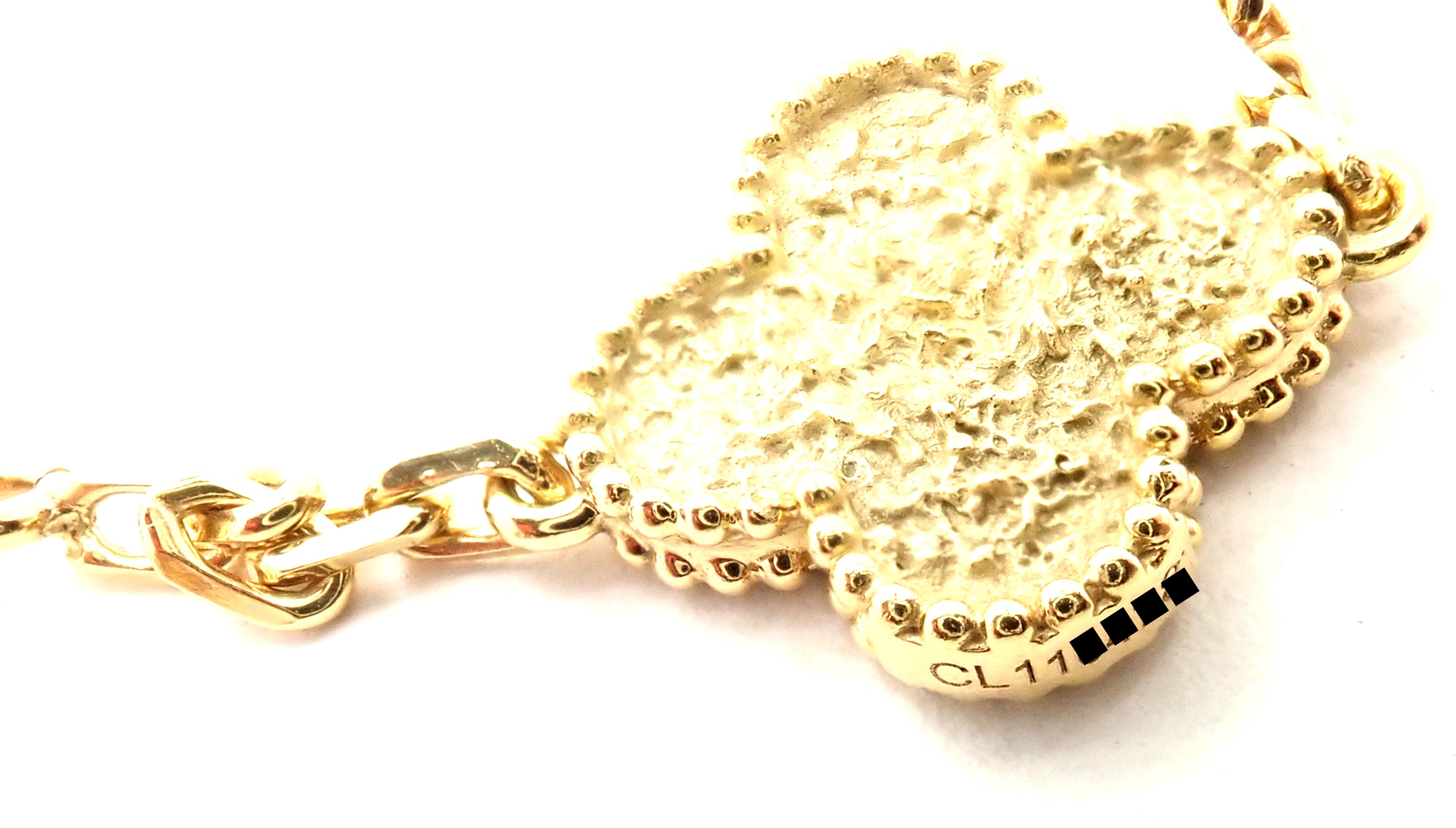 vca hammered gold necklace