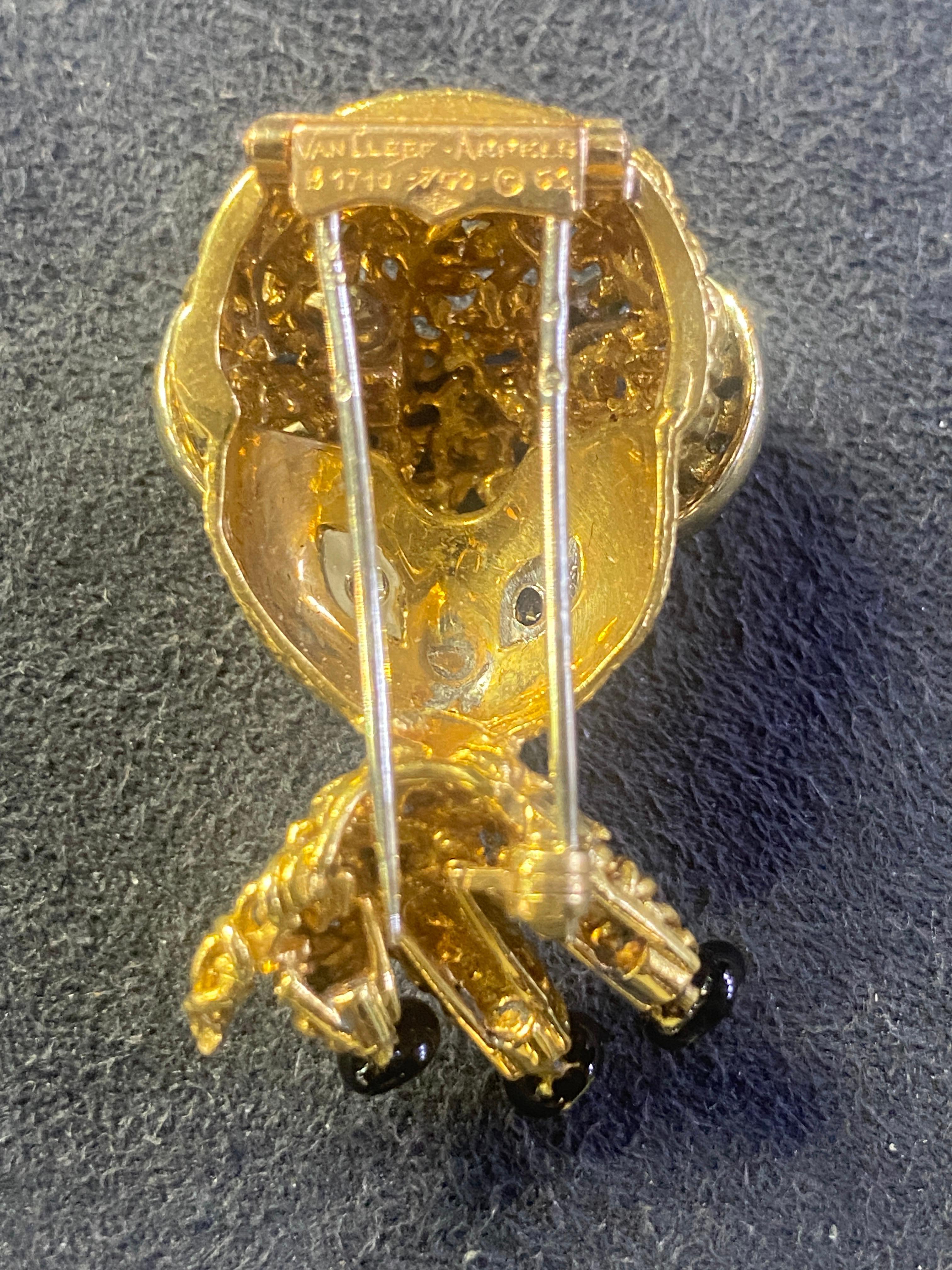 Contemporary Van Cleef & Arpels 18 carat gold ram brooch 