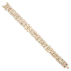 Van Cleef & Arpels 18 Karat Gold and Diamond Bracelet, Signed and Numbered