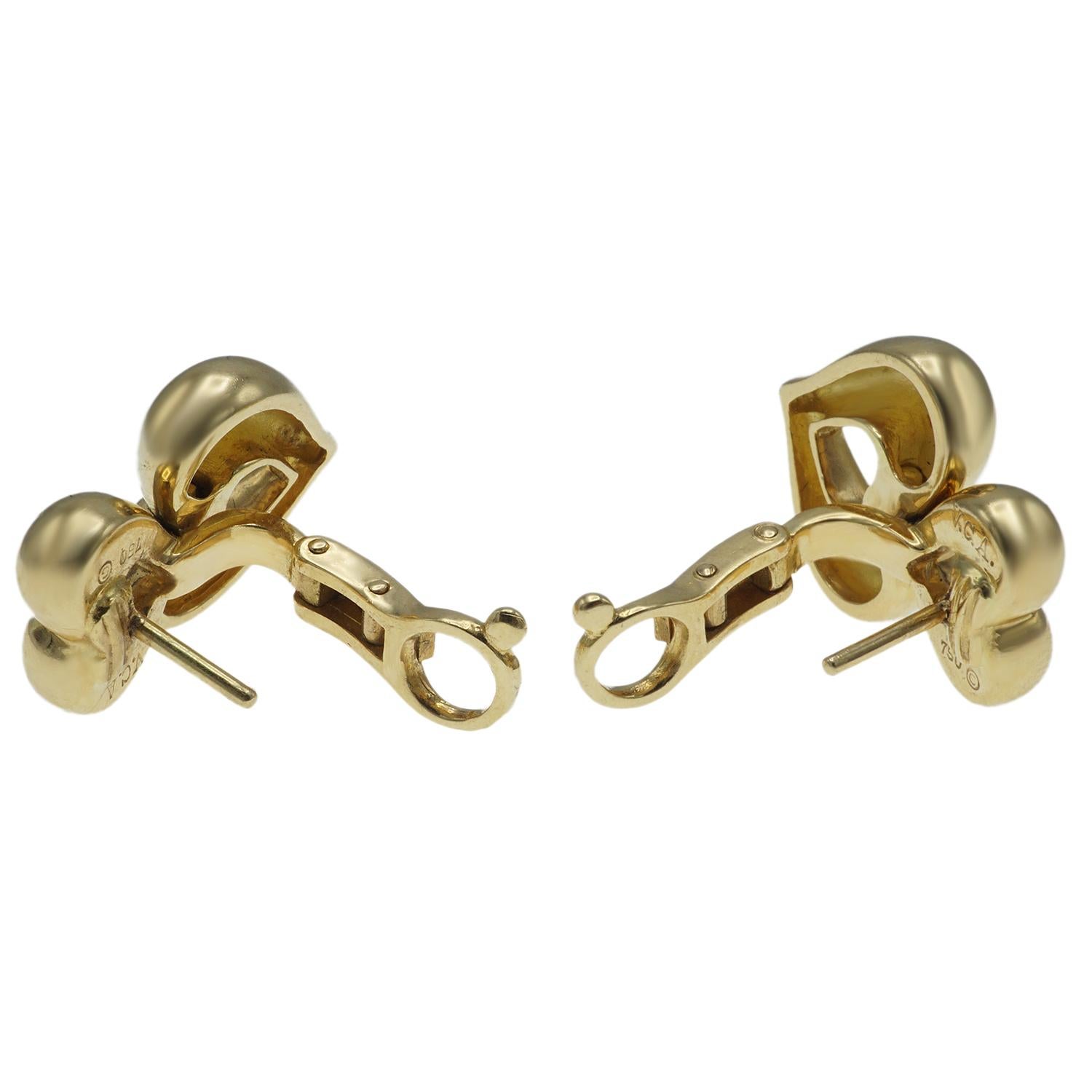 Van Cleef & Arpels 18 Karat Gold Earrings 4