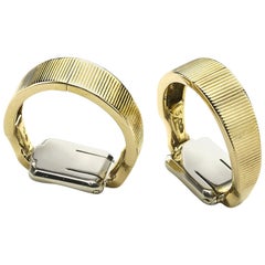 Van Cleef & Arpels 18 Karat Gold Stirrup Cufflinks, Circa 1960