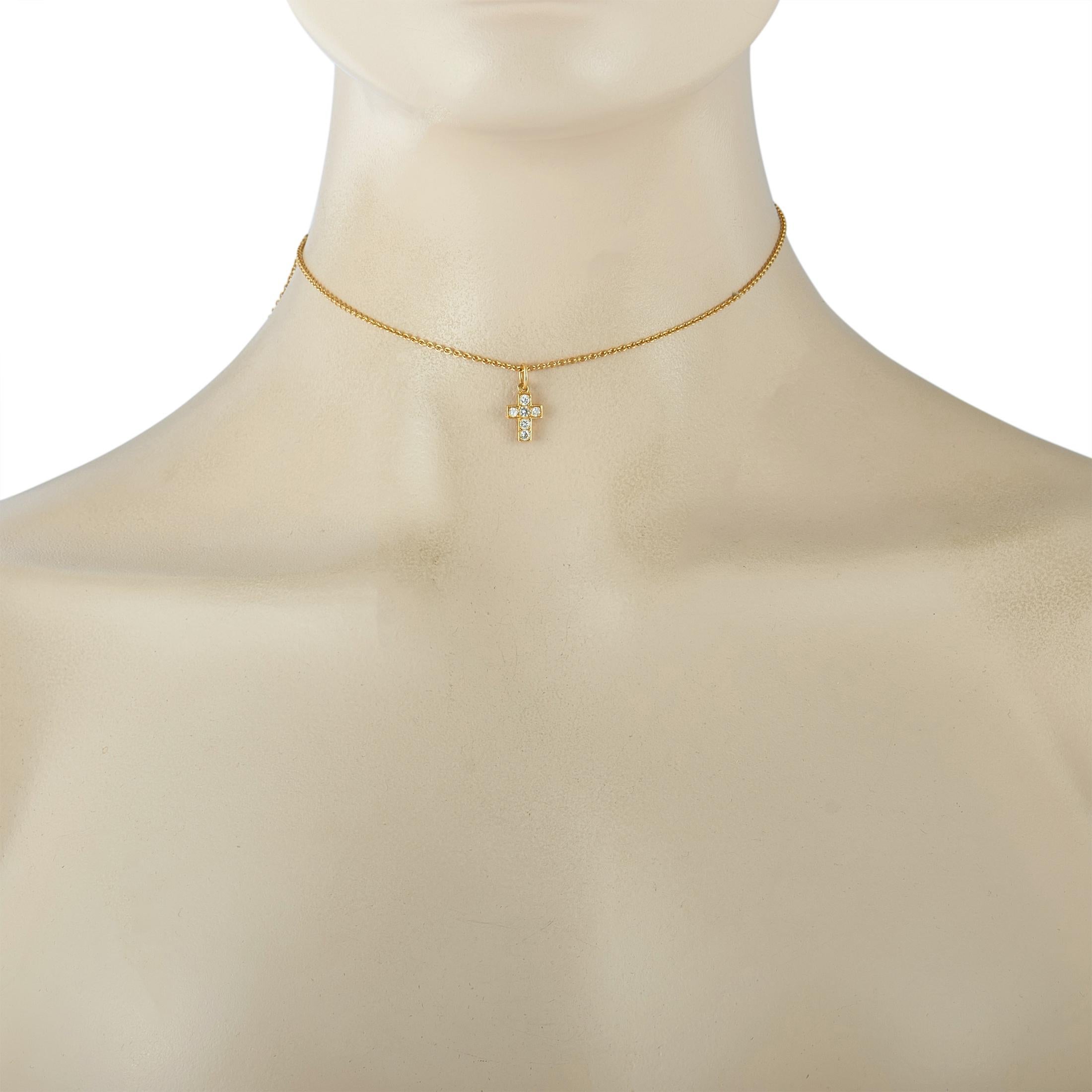 van cleef cross necklace