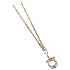 Van Cleef & Arpels 18 Karat Yellow Gold Diamond Emerald 0.80 Carat Necklace