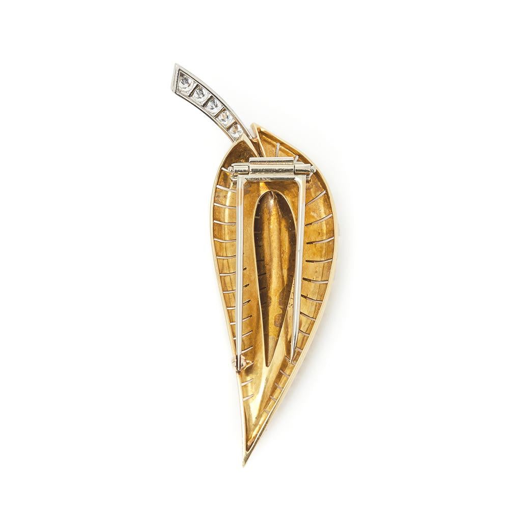 Taglio rotondo Van Cleef & Arpels Spille d'epoca con diamanti in oro giallo 18 carati