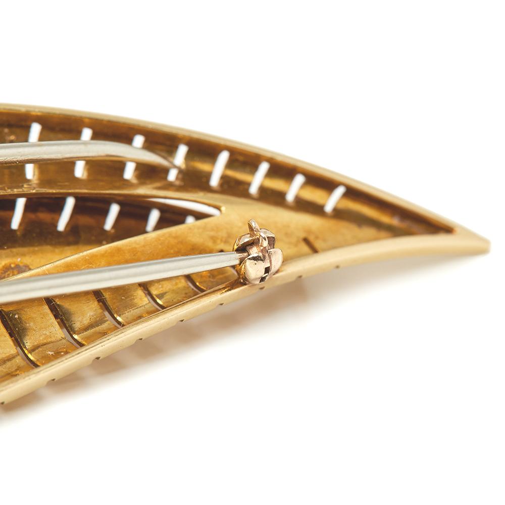 Donna Van Cleef & Arpels Spille d'epoca con diamanti in oro giallo 18 carati