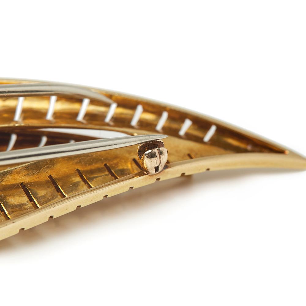 Van Cleef & Arpels Spille d'epoca con diamanti in oro giallo 18 carati 1
