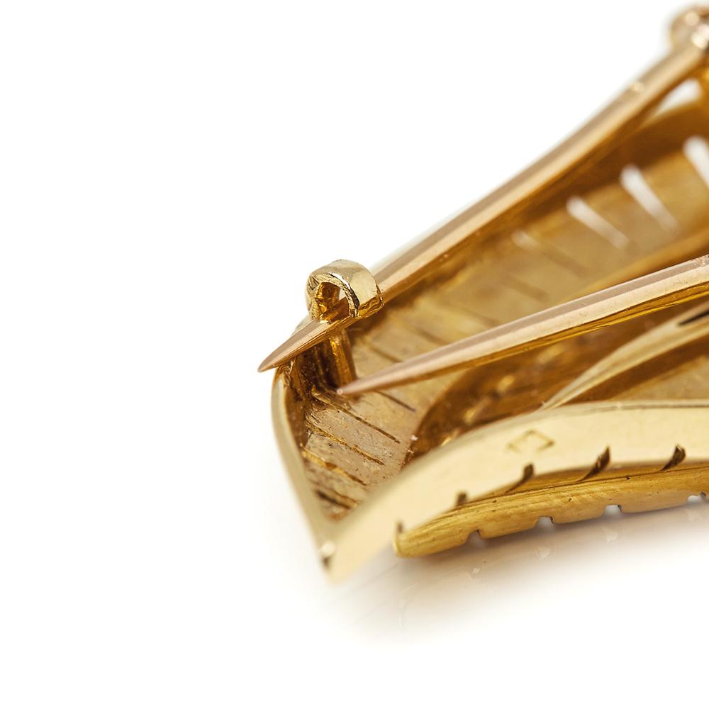Van Cleef & Arpels Spille d'epoca con diamanti in oro giallo 18 carati 3