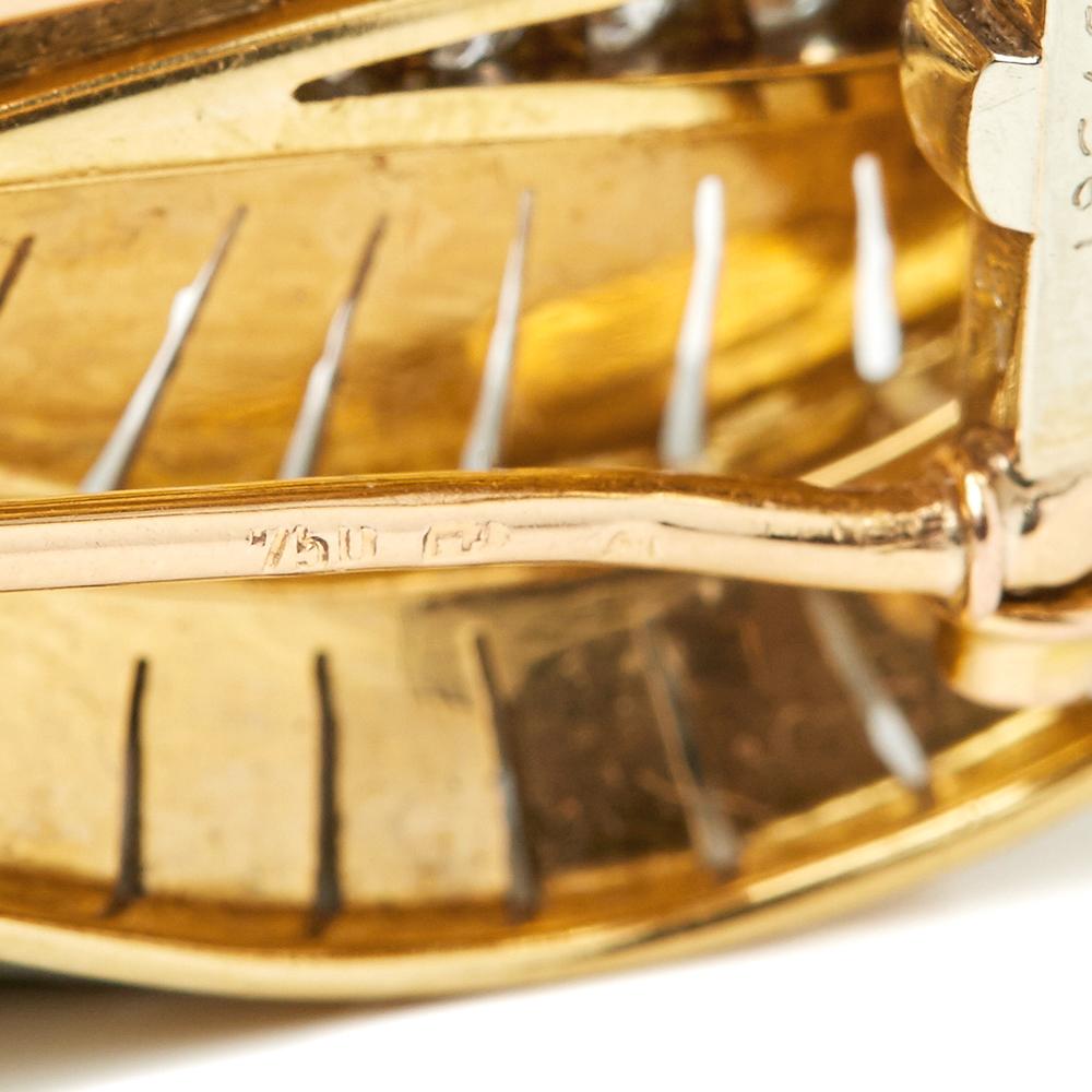 Van Cleef & Arpels Spille d'epoca con diamanti in oro giallo 18 carati 5