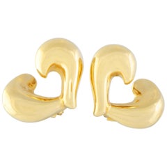 Van Cleef & Arpels Yellow Gold Heart Clip-On Earrings
