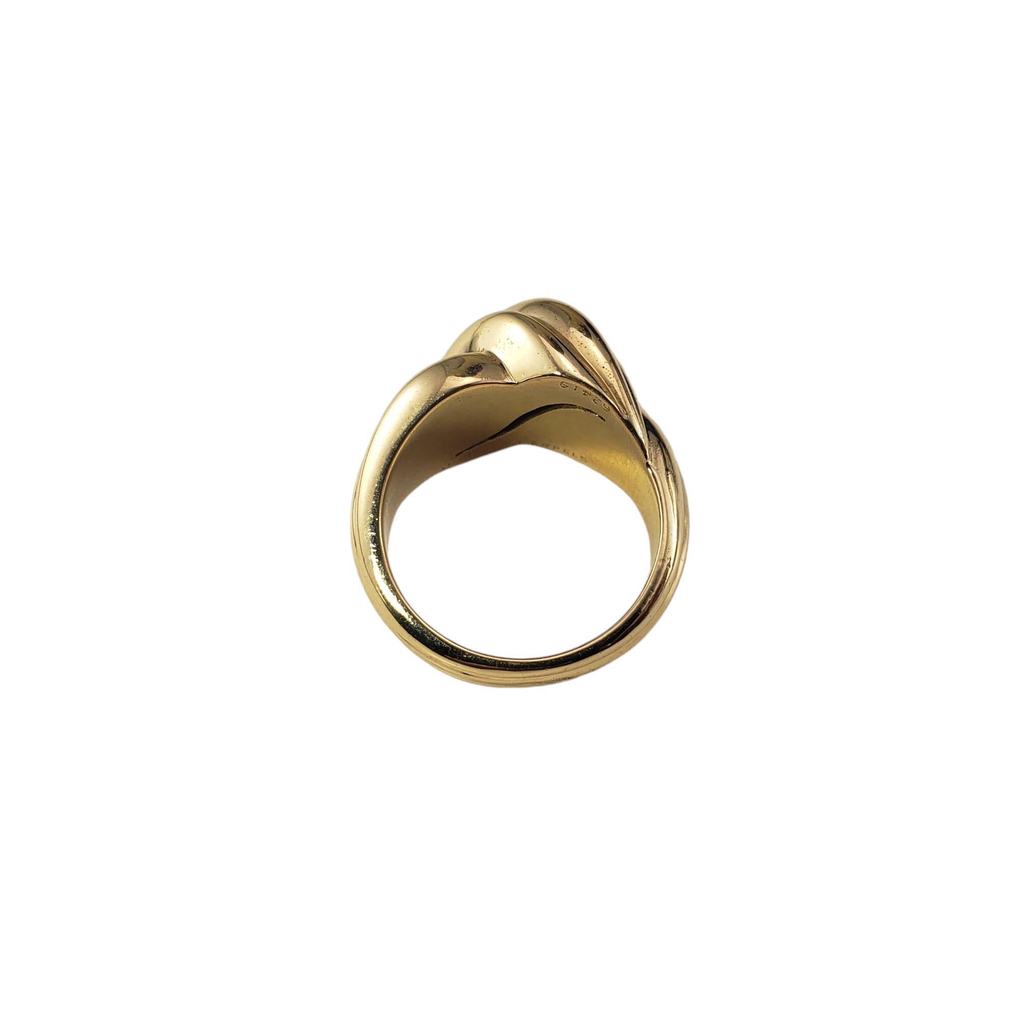 Women's Van Cleef & Arpels 18 Karat Yellow Gold Knot Ring Size 6.5 #18459 For Sale