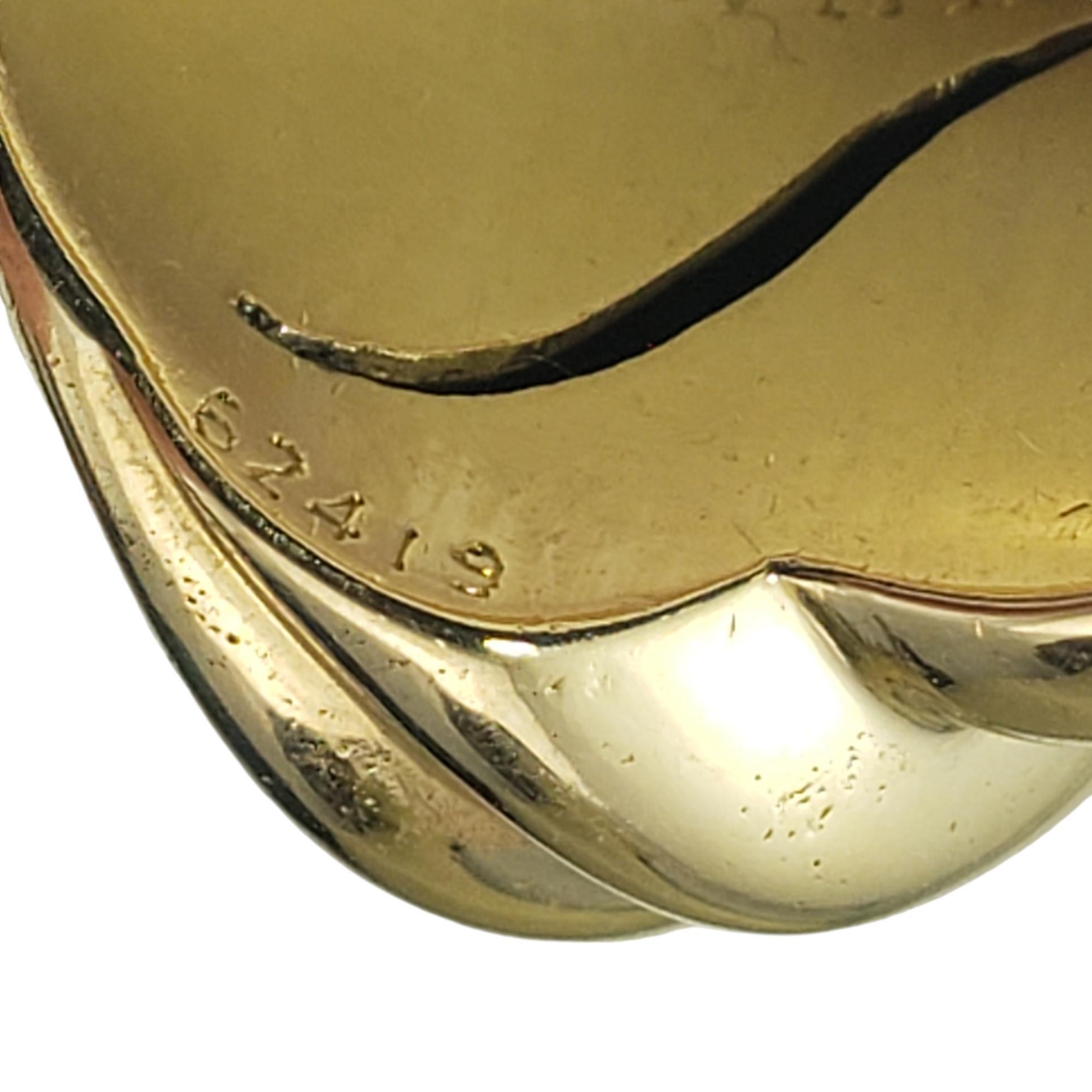 Van Cleef & Arpels 18 Karat Yellow Gold Knot Ring Size 6.5 #18459 For Sale 1