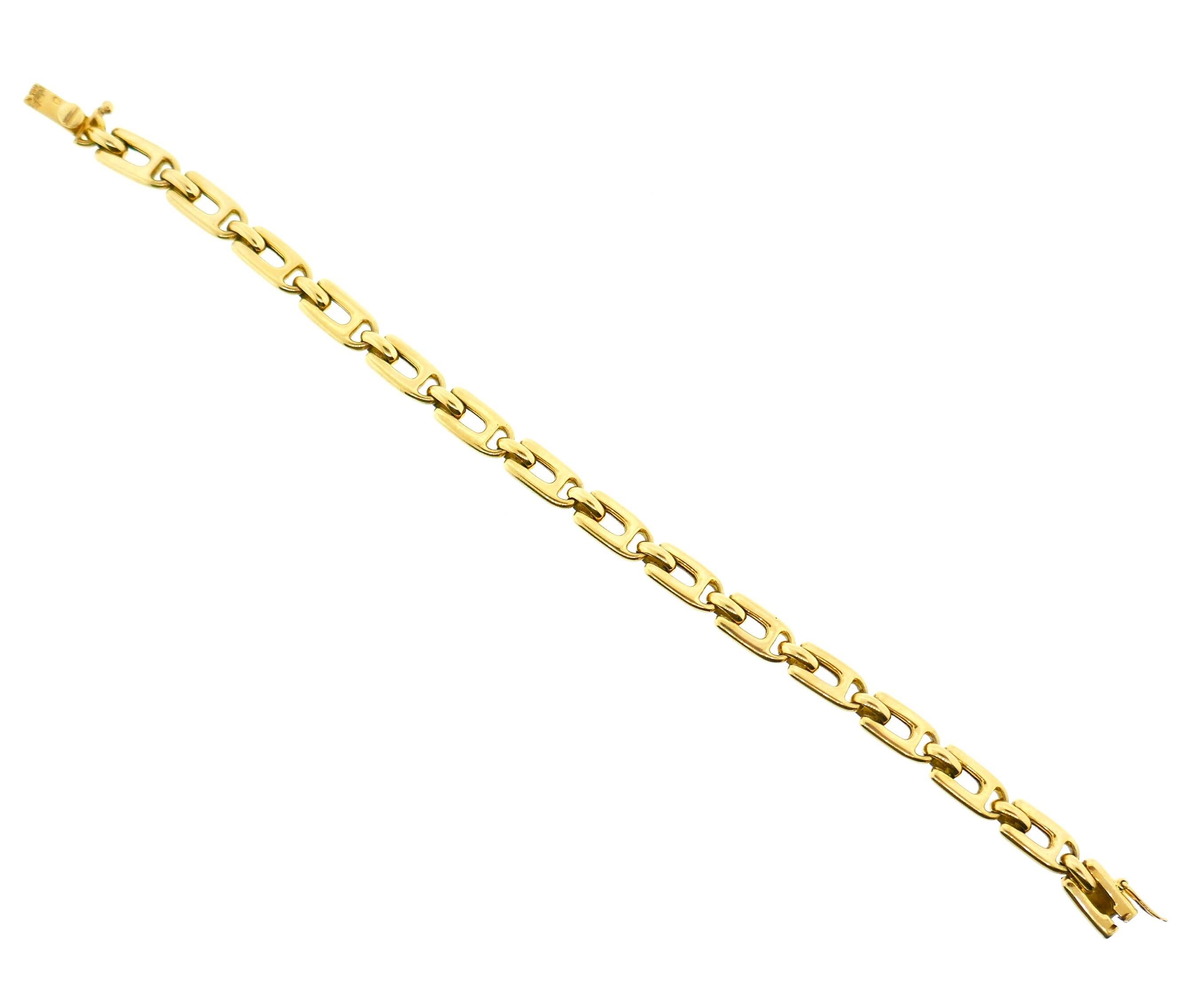 Van Cleef & Arpels 18 Karat Yellow Gold Link Bracelet 5