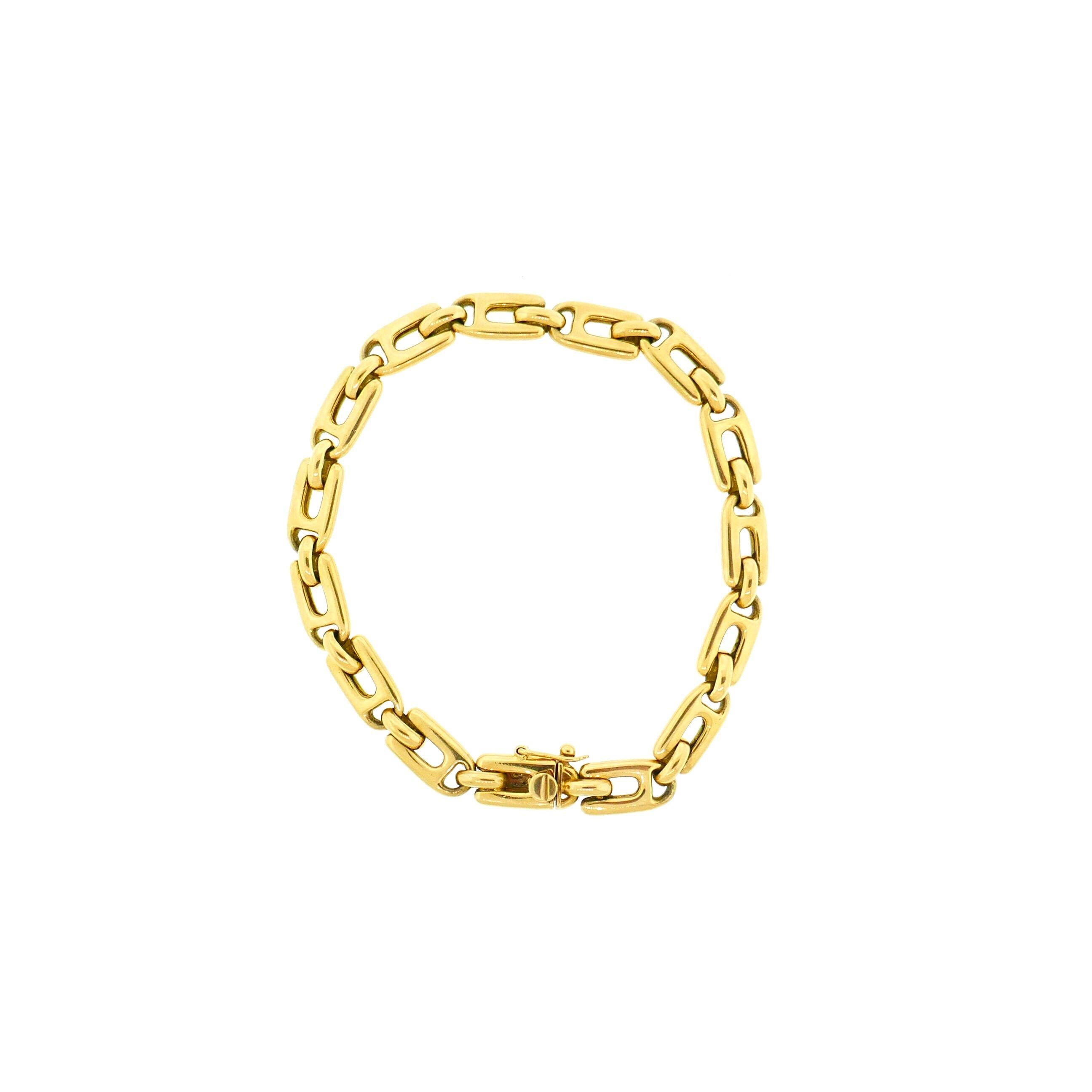 Van Cleef & Arpels 18 Karat Yellow Gold Link Bracelet