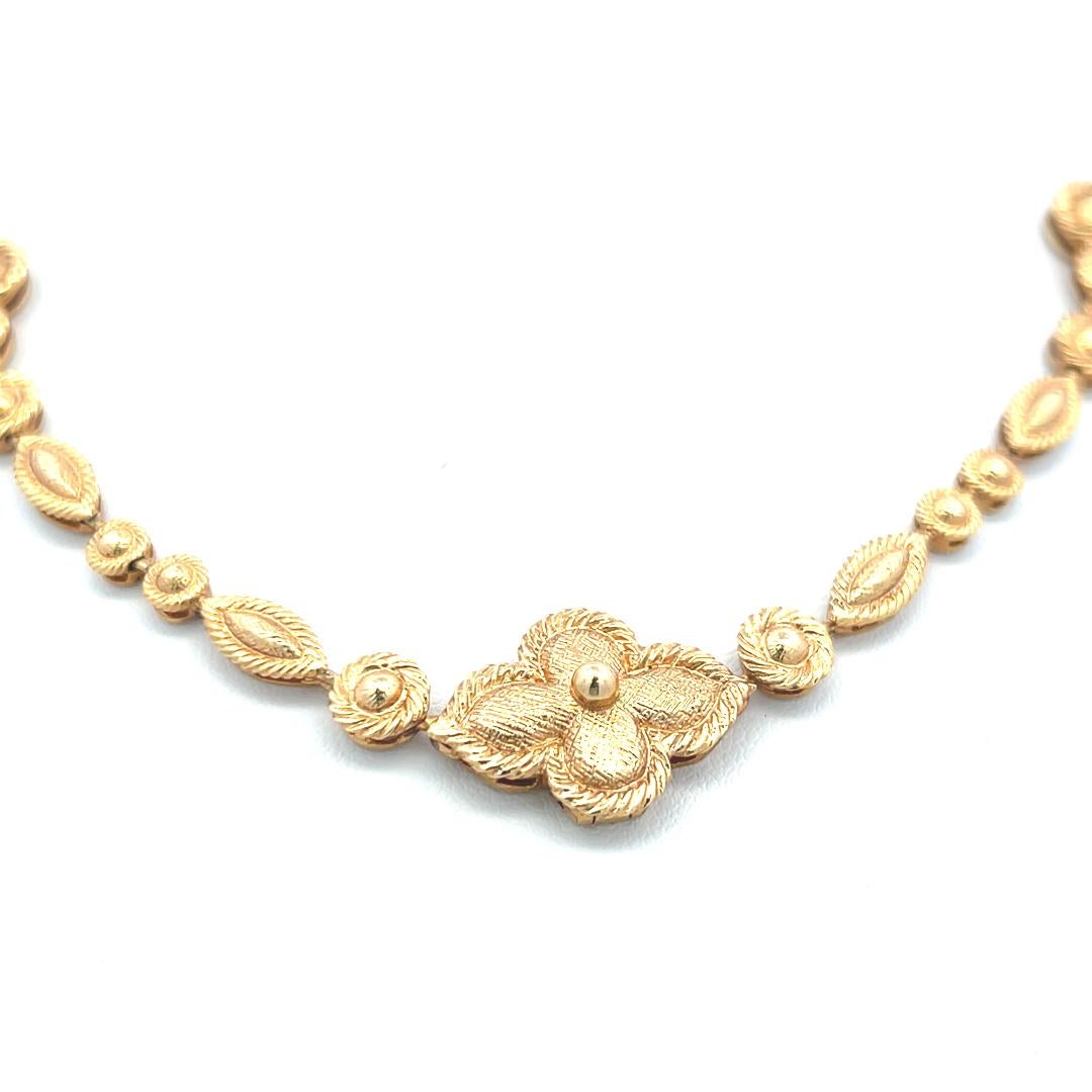 Van Cleef & Arpels Collier à maillons en or jaune 18 carats avec papier d'évaluation en vente 1